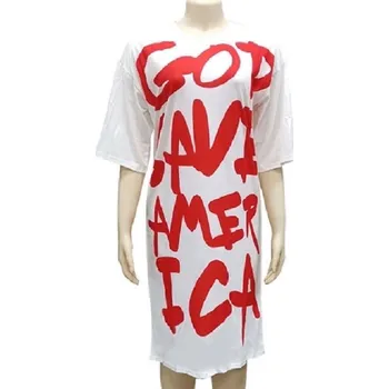 Dámské šaty Tričkové oversize šaty M