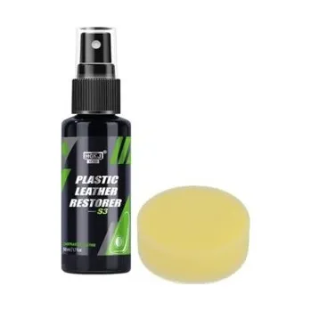 Oživovač a čistič plastů, kůže a gumových povrchů 50 ml s houbičkou Autokosmetika Péče o interiér auta Čištění plastů a kůže