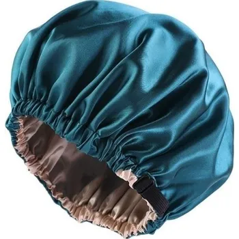 Sprchovací čepice Saténová čepice na spaní tyrkysová