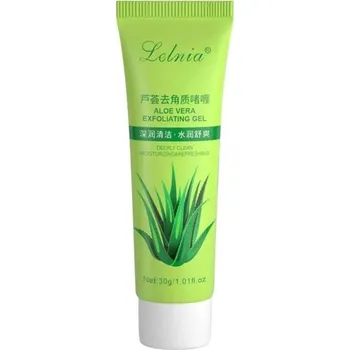 Jemný peeling na obličej a tělo 30g Aloe Vera Exfoliační čisticí gel Odstraňování odumřelé pokožky Hydratace a zjemnění pleti
