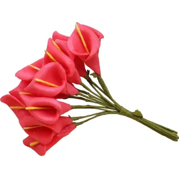 umělá květina Umělé květiny na dekoraci 12 ks Sada umělých květin Dekorační květiny červená
