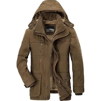 Pánská zimní bunda S59 hnědá L