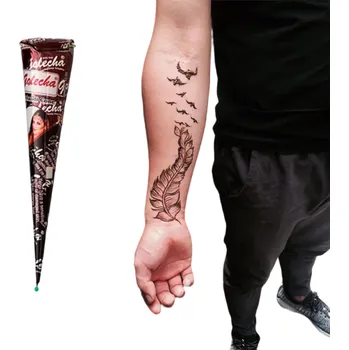 Odstranitelné tetování Hnědá henna Henna na dočasné tetování Hnědá pasta na dočasné tetování