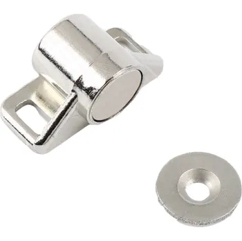 Magnetická dveřní zarážka stříbrná