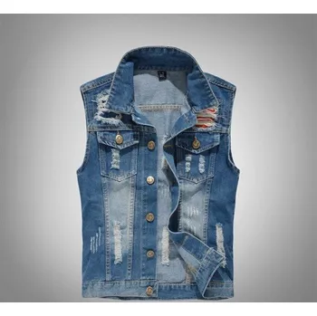 Pánská větrovka Pánská džínová vesta F1284 XS 5