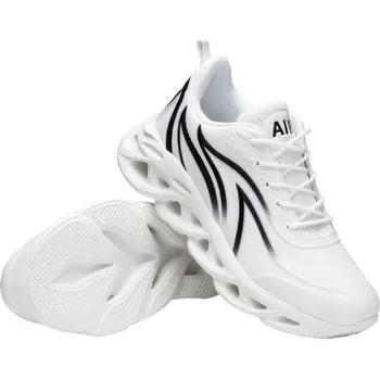 Pánské tenisky Pánské běžecké boty bílé&nbsp;Protiskluzová podrážka Pánské tenisky na sport Prodyšné Měkké Tlumení nárazů bílá 46