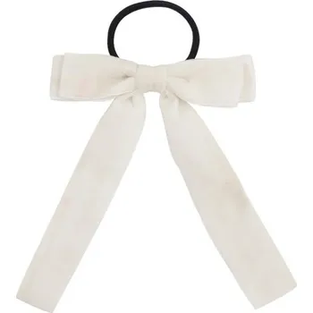 Gumička do vlasů s mašlí bílá