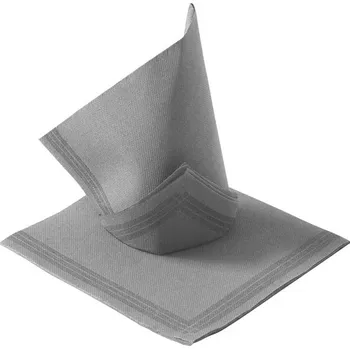 Papírový ubrousek Paper Design Ubrousky TENDANCE 38x38cm 2vrstvé šedé s proužkem