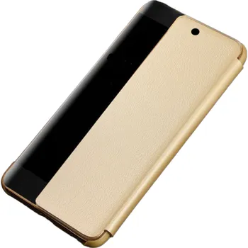 Pouzdro na mobilní telefon Flipové pouzdro Smart Clear View pro Huawei Mate 30 Pro zlatá