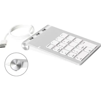 Numerická klávesnice USB HUB K371