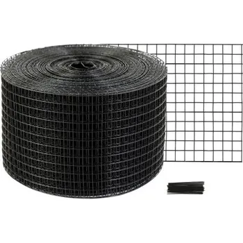 solární panel VEVOR 20 x 3048 cm Solární panel Bird Guard, Critter Guard Roll Kit s nerezovým PVC povlakem, Solar Panel Guard s 50ks drátů z pneumatik, 12,7 mm drátěná síť