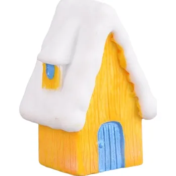 Vánoční dekorace Vánoční domeček žlutá