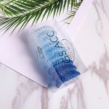 Gumičky do vlasů - 9 ks modrá