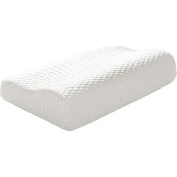 Masážní příslušenství Ortopedický polštář s paměťovou pěnou 50 x 30 x 10 cm Podpora krku a páteře Anatomický tvar Sundatelný pratelný potah na zip Spánek na zádech i boku