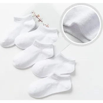 Dětská móda Dívčí síťované ponožky - 5 párů bílá 9-12 let