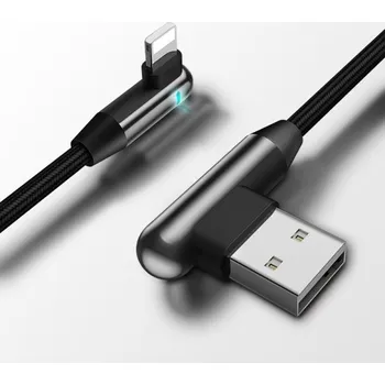 Datový kabel Lomený kabel pro Apple Lightning / USB 1,2 m černá