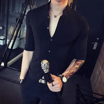 Pánská košile Pánská košile F511 černá S