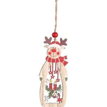 Vánoční dekorace Vánoční dřevěná ozdoba A1 2