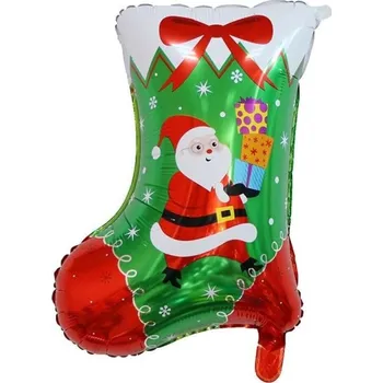 Vánoce Vánoční fóliový balónek punčocha 2