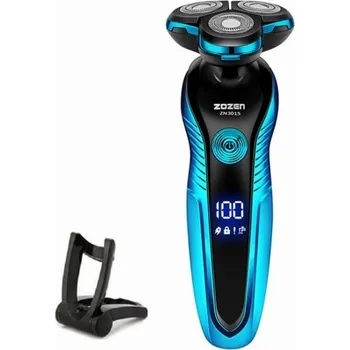 Elektrický holicí strojek Zozen ZN3015-1 4D Plovoucí hlavice USB Nabíjení Displej Inteligentní ovládání Samoostřicí břity Precizní holení