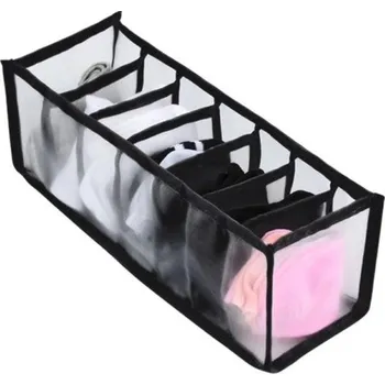 Úložný box Organizér na oblečení 32 x 12 x 12 cm černá