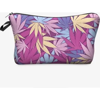 Kosmetická taška Kosmetická taštička s potiskem marihuany