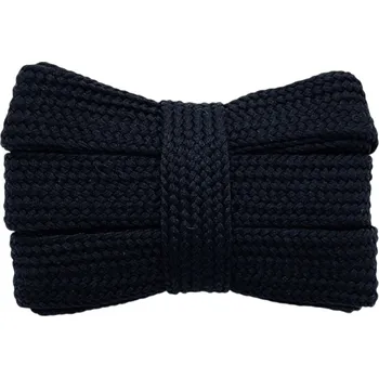 Tkaničky do bot Ploché široké tkaničky 140x2 cm Polyesterové barevné tkaničky do tenisek Boty Módní doplněk DIY šití Oblečení černá