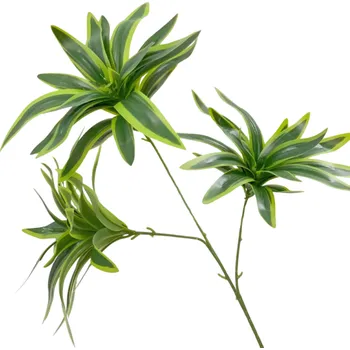umělá květina Umělá rostlina 70 cm Plastová větev s tropickými zeleno-limetkovými listy Dekorace do vázy, květináče nebo interiérového aranžmá