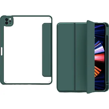 Pouzdro na tablet Magnetický kryt pro Apple iPad Pro 12,9" (2021) tmavě zelená