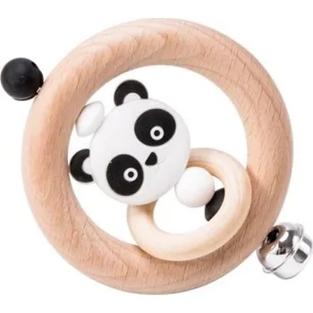 Dřevěné chrastítko se zvířátkem 2