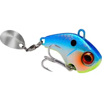 Umělá nástraha Rybářská třpytka Tail Spinner 35 mm 15 g Návnada s rotujícím ocáskem Kovová přívlačová nástraha Vibrace a lesk Atraktivní pohyb pro dravé ryby modrá