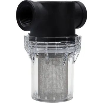 Zavlažovač Filtrace vodního potrubí 1" 40 mesh 425 mikronů Zahradní zavlažovací filtr Síto vodního čerpadla Zahradní vodovodní konektor Síťový filtr na nečistoty 5,2 x 12,3 x 9 cm