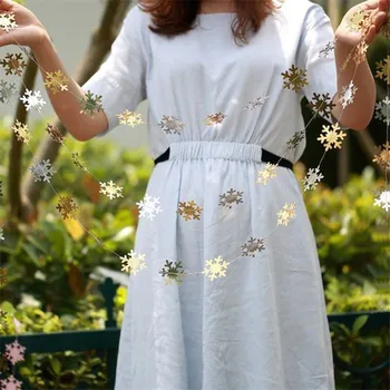 Vánoce Vánoční girlanda s vločkami 1