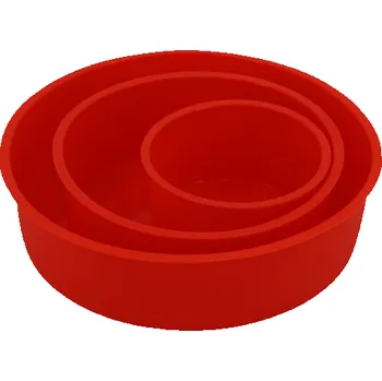 Nádoba na pečení Silikonové dortové formy 3 ks