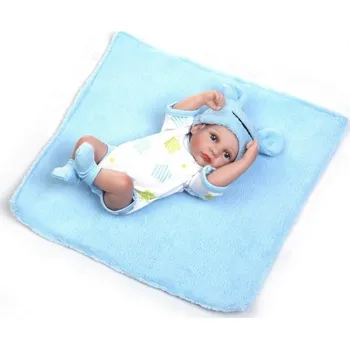 Panenka Panenka s oblečkem 28 cm světle modrá