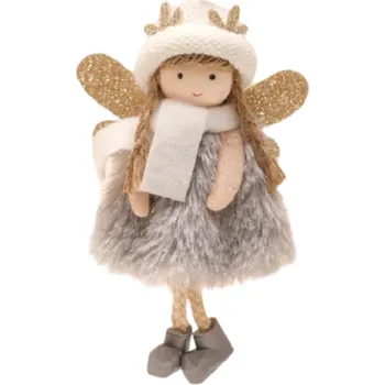 Vánoční dekorace Vánoční dekorace anděl Z304 šedá