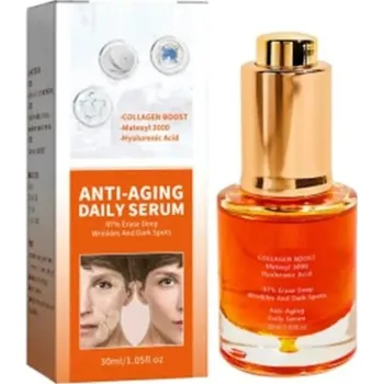 Pleťové sérum Denní retinolové sérum proti vráskám s kolagenem a kyselinou hyaluronovou 30 ml Pleťové sérum Anti-aging péče Hydratace a regenerace pleti