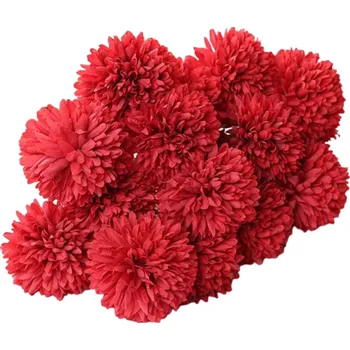 umělá květina Dekorativní květina hortenzie 29 cm 3 ks červená