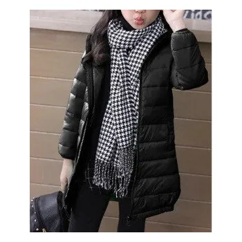 Dívčí zimní bunda s kapucí J2900 černá 10