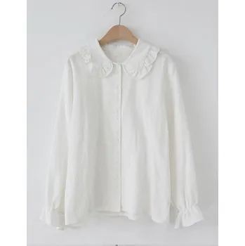 Dámská halenka Elegantní blůza s knoflíky bílá XS