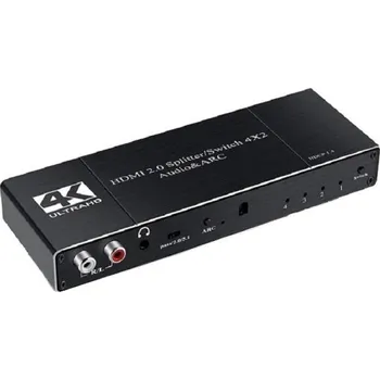 Redukce HDMI 2.0 switch splitter 4:2