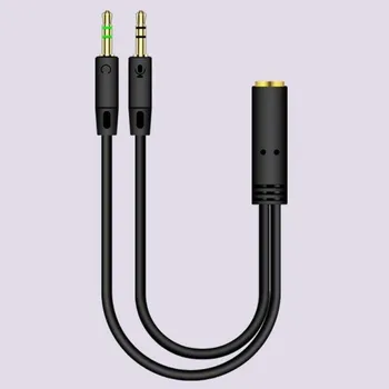 Redukce Rozdvojka audio 3,5mm jack černá