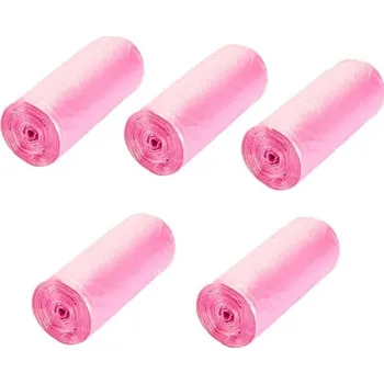 Odpadkový pytel 15 l 100 ks růžová
