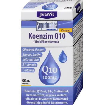 Fitness strava JutaVit Co-Enzyme Q10 100 mg Water-soluble Formula 30 softgels