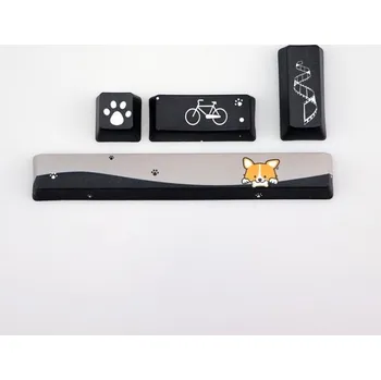 Hudební nástroj pro děti Vyměnitelné klávesy s pejskem černá