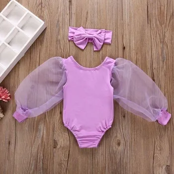 Kojenecké body N752 fialová 12-18 měsíců