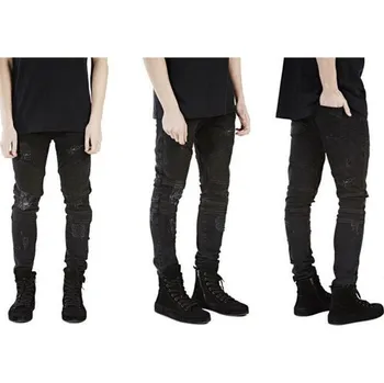 Pánské džíny Pánské stylové úzké džíny J1522 černá 28