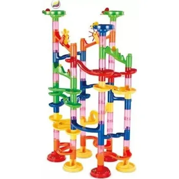 ostatní stavebnice Dětská stavebnice skládací dráha pro kuličky 91 ks Barevná závodní dráha 45 x 26,8 cm Kreativní hračka Pro děti 3 roky+