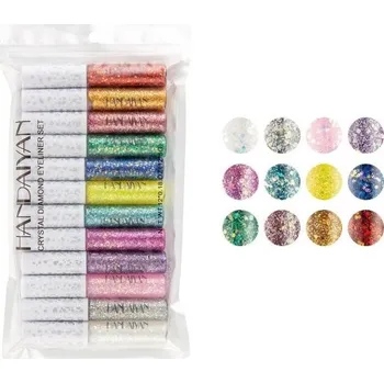 Oční linky Třpytivá tužka na oční linky 12 ks