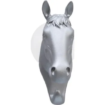 Věšák Háček s přísavkou ve tvaru koně stříbrná